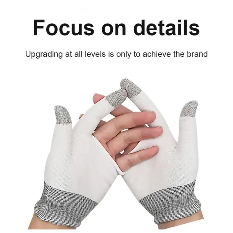 50 Pairs Anti Sweat Anti Slip Touch Screen Game Finger Gloves Breathable Sweat Absorbing Superconducting High Sensit